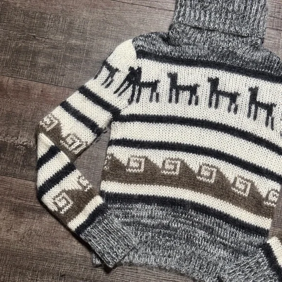 Joseph Roll Neck Peruvian jacquard Sweater